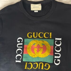 Gucci sweatshirt size small. Will fit Medium slim. See chest measurement